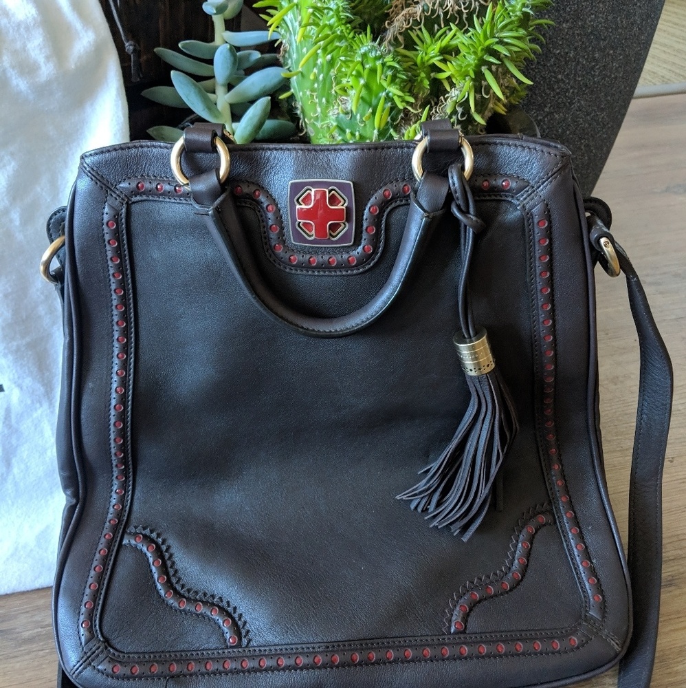 Authentic Bally Switzerland brown leather purse